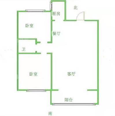 一世界回迁1-152室2厅1卫83㎡ 一世界回迁1-152室2厅1卫83㎡